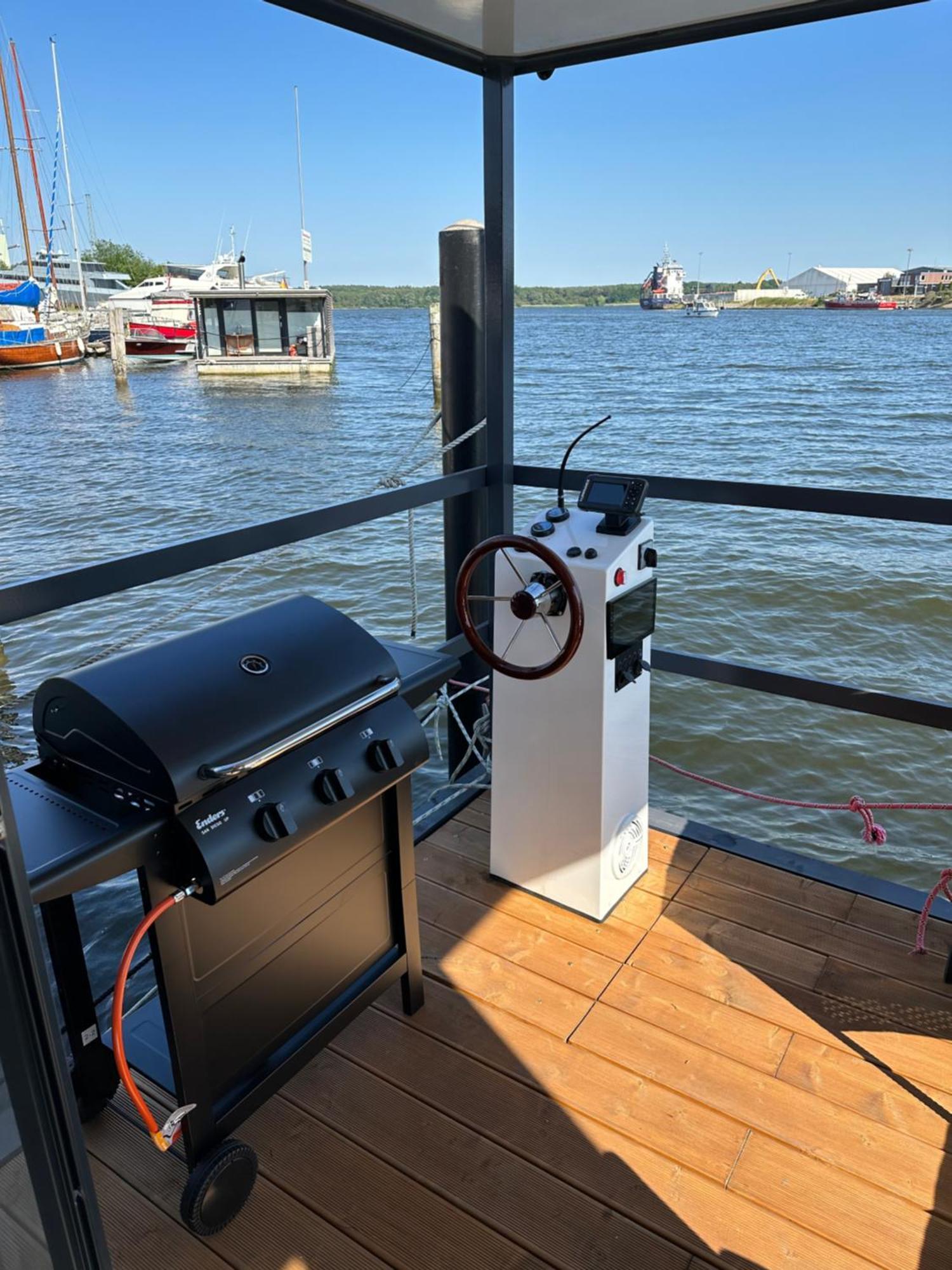 뤼베크 Premium Hausboot Trave Traum 아파트 외부 사진